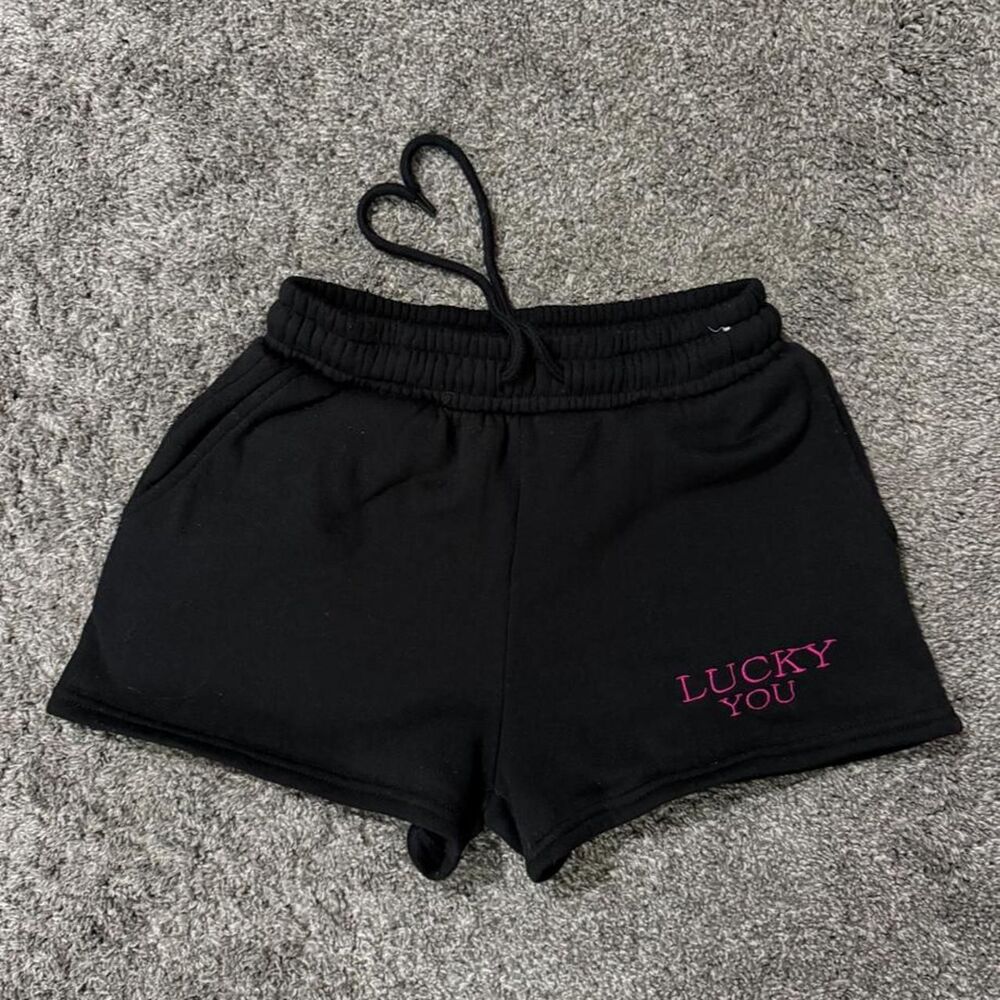 Rue-21 Women's Black and Pink Shorts
